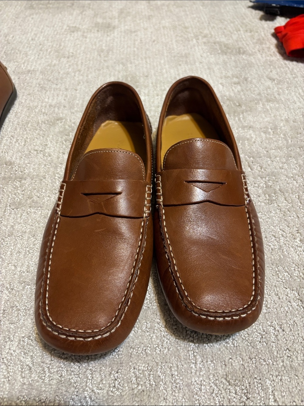 Men's Cole Haan Brown Leather Penny Loafers